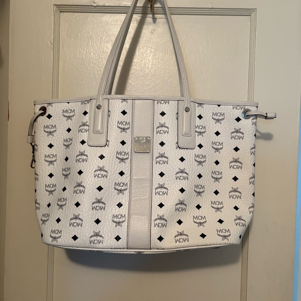 Liz Medium Visetos Shopper Tote Bag